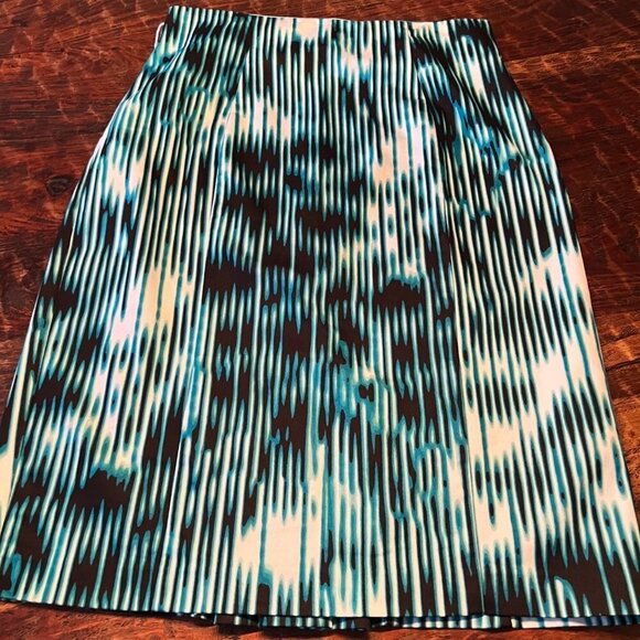 Worthington teal & white cotton skirt 12 - Picture 12 of 12